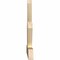 Ekena Millwork Saratoga Rough Sawn Timber Gable Bracket, Douglas Fir, 60"W x 25"H x 2"D x 4"F, 10/12 Pitch GBW060X25X0204SAR00RDF - alternate 2